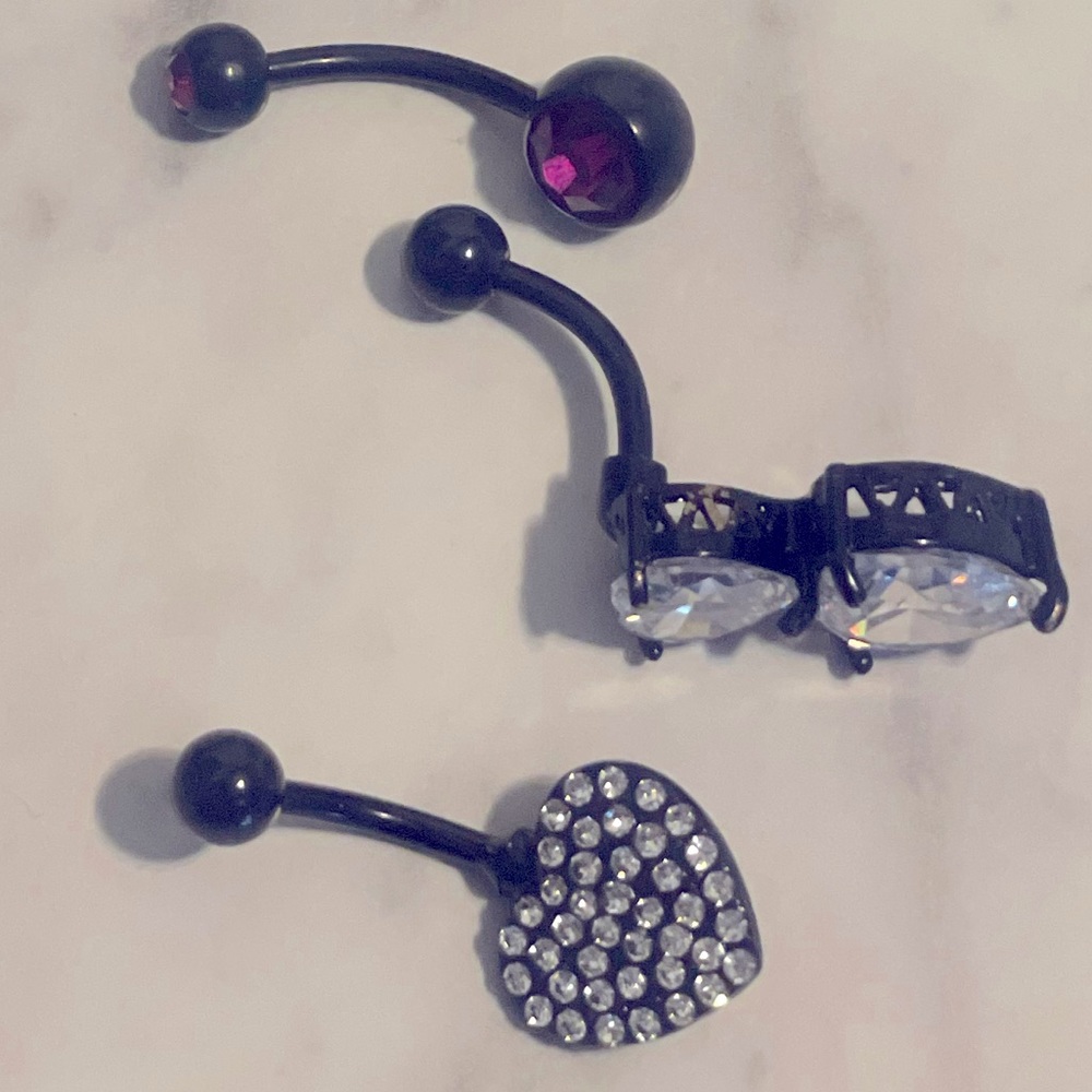3 set Belly button jewelry